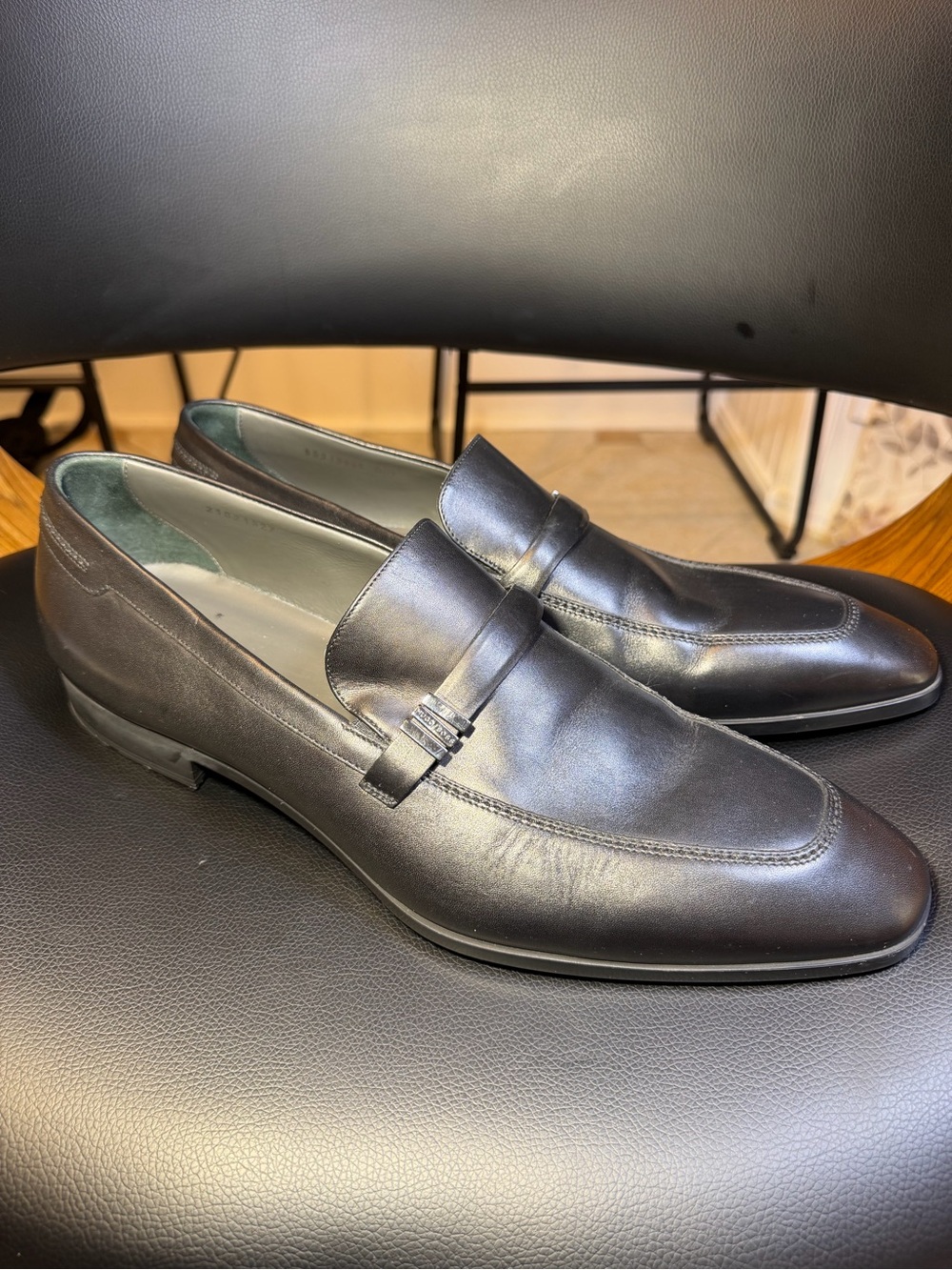 Hugo Boss Men's Boss Kensington Loafers 50310606 001 Sz 12 Italy New